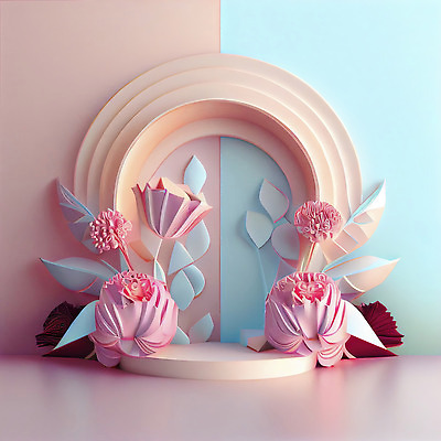 포토 JPG 해외이미지 꽃 분홍색 프레임 사람없음 화려 우아함 단상 해외202309 해외포토 식물 컬러 컨셉 파일형식