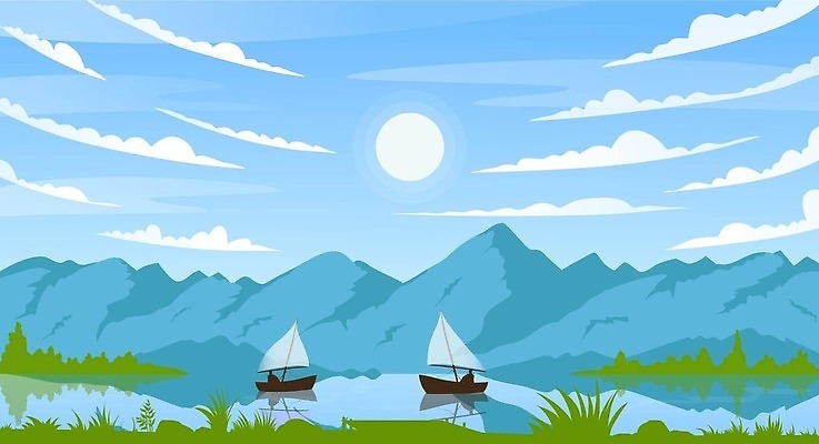 EPS 해외이미지 구름 실루엣 호수 컬러 여행 백그라운드 요트 일러스트 자연 하늘 아침 낚시 휴가 산 어류 풍경 야외 초록색 물 여름 파란색 강 태양 환경 맑음 꿈 시골 연못 보트 플랫 숲 만화 언덕 복고 함선 장면 낚시꾼 어장 생태학 옛날 수평선 벡터 해외202309 해외일러스트 주간 자연요소 계절 교육 레저 날씨 촬영기법 수중동물 배 생태계 선박 파일형식