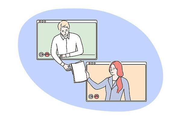 EPS 해외이미지 직업 캐릭터 인터넷 일러스트 비즈니스 통신 창문 회의 거리 함께함 대화 사람 컴퓨터 디지털 스크린 웹 업무 비즈니스맨 비즈니스우먼 네트워크 메시지 연결 만화 무선전화기 동료 보고서 면접 문서 부름 멀리 온라인 동영상 세미나 영상통화 헬프 가상 벡터 해외202309 해외일러스트 일러캐릭터 여자 남자 컨셉 관계 모션 말하기 전자제품 작업 도움 직장인 전화기 통화 파일형식