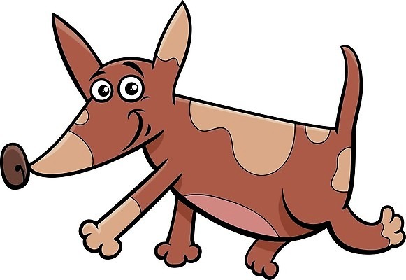 EPS 해외이미지 캐릭터 일러스트 사람없음 반려동물 갈색 걷기 귀여움 개 만화 해외일러스트 일러캐릭터 동물 컬러 컨셉 포유류 모션 파일형식 벡터