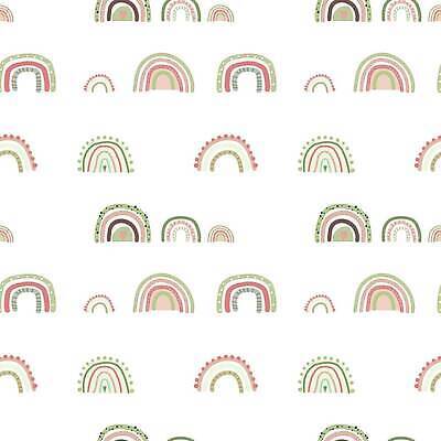 EPS 해외이미지 무지개 패턴 곡선 일러스트 사람없음 초록색 점 해외202309 해외일러스트 자연요소 선 컬러 무늬 파일형식 벡터