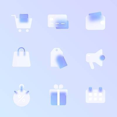 EPS 해외이미지 일러스트 사람없음 파란색 선물상자 쇼핑 꼬리표 세일 확성기 쇼핑카 달력 신용카드 투명 지갑 장바구니 블랙프라이데이 글래스모피즘 해외202309 해외일러스트 디자인 컬러 데이이벤트 선물 금융 상자 라벨 바구니 카트 파일형식 벡터