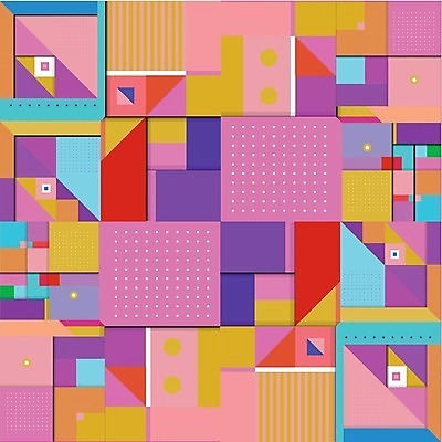 EPS 해외이미지 디자인 백그라운드 패턴 일러스트 추상 사람없음 컬러풀 기하학 파스텔톤 스타일 멤피스디자인 해외202309 해외일러스트 컬러 무늬 파일형식 벡터