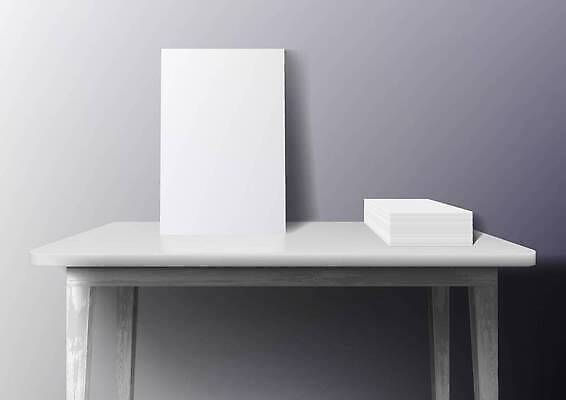 EPS 해외이미지 디자인 포스터 종이 벽 가구 백그라운드 컨셉 일러스트 비즈니스 탁자 책장 주택 프레임 사람없음 내부 장식 검은색 공백 방 흰색 거짓 옛날 콘크리트 스타일 해외202309 해외일러스트 컬러 생활용품 건물 파일형식 벡터