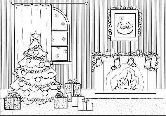EPS 해외이미지 모양 나무 어린이 선 크리스마스 겨울 일러스트 불 휴가 새해 양말 선물 이벤트 장식 책 상자 장난감 크리스마스트리 검은색 유치원 게임 흰색 축하 만화 그림 벽난로 윤곽 페이지 시트 색칠공부 벡터 해외202309 해외일러스트 자연요소 식물 계절 교육 기념일 컬러 컨셉 놀이 사람 학습 색칠 파일형식