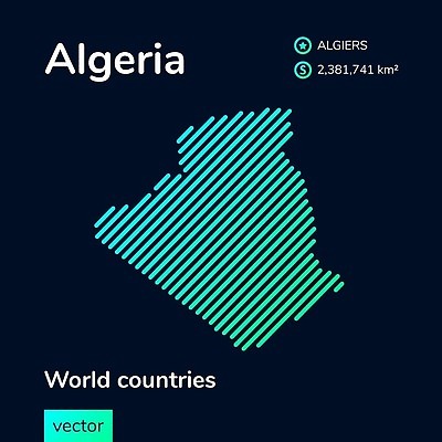 EPS 해외이미지 모양 디자인 배너 교육 실루엣 선 컬러 여행 백그라운드 컨셉 지도 일러스트 비즈니스 아프리카 추상 아이디어 그래픽 초록색 파란색 디지털 어둠 줄무늬 인포그래픽 흰색 플랫 땅 자르기 민트 심볼 사인 질감 윤곽 네온 모자이크 남쪽 고립 수도권 알제리 지리 터키석 스타일 벡터 국경 해외202309 해외일러스트 나라 무늬 모션 촬영기법 보석 방향 허브 지역 파일형식