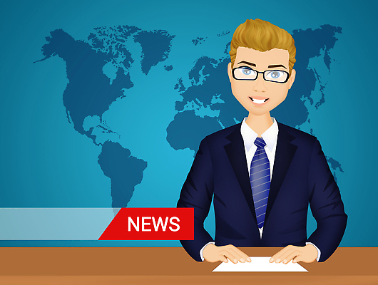 포토 JPG 해외이미지 직업 일러스트 실내 사람없음 내부 텔레비전 정보 기자 뉴스 리포터 뉴스레터 해외202309 해외일러스트 템플릿 전자제품 파일형식