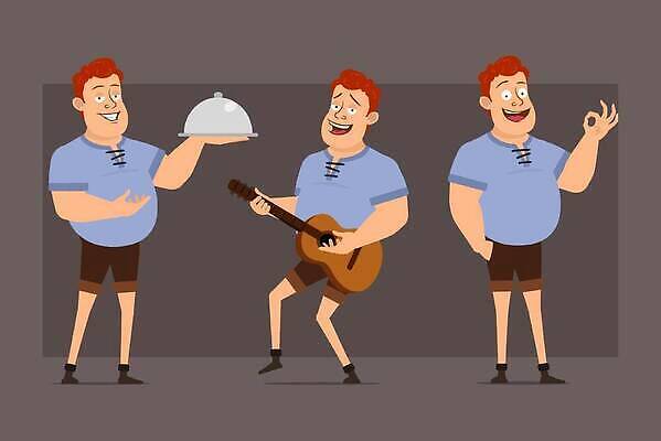 EPS 해외이미지 캐릭터 남자 행복 얼굴 음악 셔츠 일러스트 노래 반바지 쟁반 건강 피곤 말하기 서기 미소 사람 소년 세트 걷기 식당 분노 기타 표현 작업 바 플랫 OK 큼 만화 웨이터 사인 문제 애니메이션 빨간머리 고립 스타일 벡터 해외202309 해외일러스트 일러캐릭터 직업 헤어스타일 감정 어린이 컨셉 상의 바지 모션 현악기 문화예술 표정 손짓 신체부위 상점 크기 파일형식