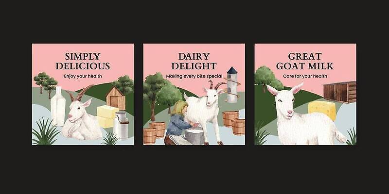 EPS 해외이미지 동물 캐릭터 배너 어린이 음식 농업 일러스트 포유류 자연 염소 수채화 치즈 주택 뿔 동물원 육류 반려동물 농장 마을 가축 목장 우유 흰색 소 군중 먹기 그림 젖 내추럴 마스코트 마케팅 밭일 벡터 해외202309 해외일러스트 일러캐릭터 산업 컬러 식재료 모션 유제품 사람 건물 생태계 파일형식