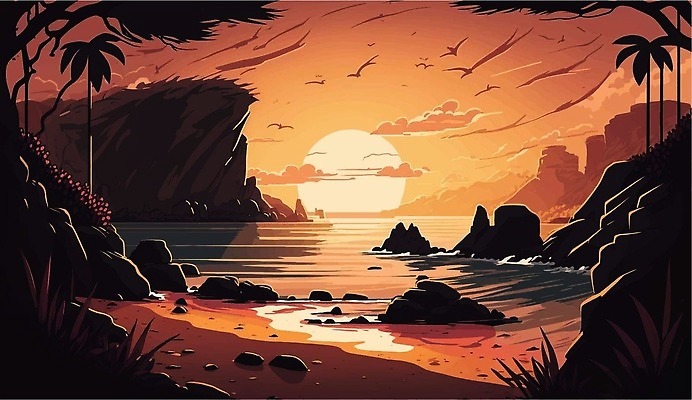 EPS 해외이미지 나무 디자인 배너 실루엣 포스터 바다 일러스트 자연 벽지 추상 휴가 미술 그래픽 물 햇빛 파티 일출 맑음 일몰 새벽 수확 덮개 저녁 휴양지 복고 하와이 심플 엽서 발리 인도네시아 천국 스카이라인 그런지 스리랑카 이국적 파라다이스 수평선 미니멀리스트 해외202309 해외일러스트 자연요소 식물 아시아 섬 무늬 농업 날씨 문화예술 촬영기법 이벤트 태양 노을 미국 장소 뚜껑 야간 편지 생태계 파일형식 벡터