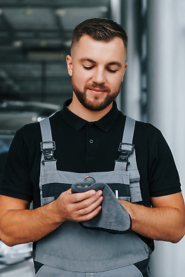 포토 JPG 해외이미지 남자 자동차 한명 상반신 성인 앞모습 작업 기술자 열정 닦기 정비공 자동차정비 정비소 성인남자한명만 해외202309 해외포토 직업 1 감정 육상교통 뷰포인트 모션 사람 수리 남자한명만 성인남자만 파일형식
