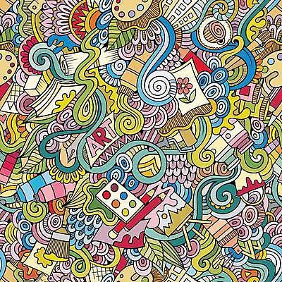 EPS 해외이미지 꽃 백그라운드 패턴 일러스트 추상 색연필 사람없음 컬러풀 물감 팔레트 낙서 이젤 그림 해외202309 해외일러스트 식물 컬러 무늬 학용품 미술도구 파일형식 벡터