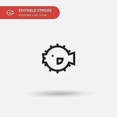 EPS 해외이미지 일러스트 그림자 타이포그라피 사람없음 복어 라인아트 해외202309 해외일러스트 문자 선 어류 파일형식 벡터