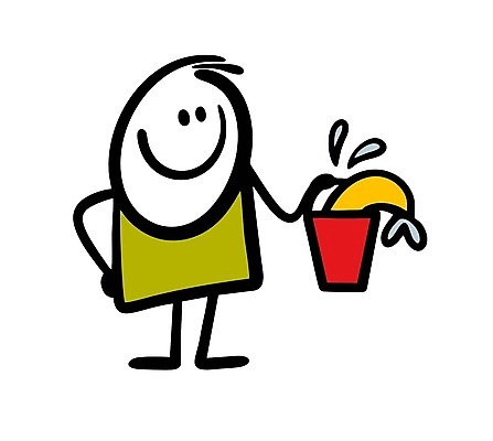 EPS 해외이미지 인물캐릭터 허리손 일러스트 어류 한명 들기 사람 낙서 양동이 심플 해외202309 해외일러스트 일러캐릭터 캐릭터 1 포즈 모션 수중동물 파일형식 벡터