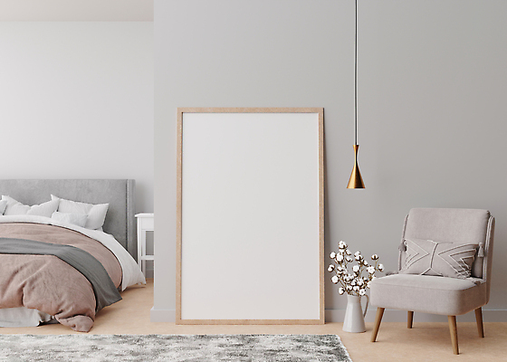 포토 JPG 해외이미지 템플릿 디자인 포스터 벽 가구 백그라운드 아파트 주택 프레임 실내 미술 사람없음 내부 장식 세로 뷰티 3D 우주 공백 침실 방 침대 묘사 그림 거짓 목업 스타일 카피스페이스 미니멀리스트 미니멀 비어있는 해외202309 해외포토 생활용품 문화예술 건물 디지털합성 파일형식