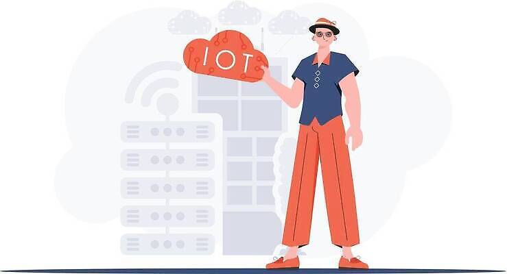 EPS 해외이미지 전신 남자 일러스트 한명 들기 성인 선글라스 클라우드서비스 사물인터넷 성인남자한명만 해외202309 해외일러스트 1 안경 모션 정보기술 사람 서비스 남자한명만 성인남자만 파일형식 벡터