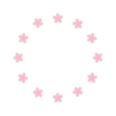 EPS 해외이미지 식물 디자인 꽃 일러스트 휴가 프레임 장식 여름 장미 정원 일본 봄 벚꽃 신생아 원형 개화 민들레 데이지 벡터 해외202309 해외일러스트 도형 계절 아시아 아기 파일형식