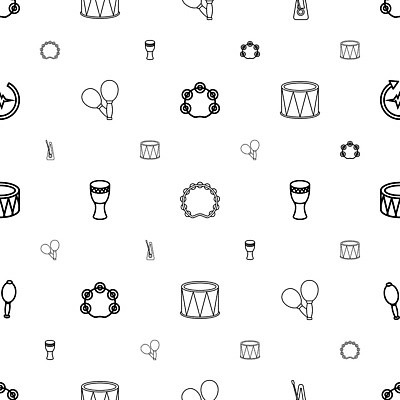 EPS 해외이미지 디자인 음악 백그라운드 패턴 일러스트 놀이 타악기 미술 그래픽 소리 콘서트 장비 흰색 기구 춤 원형 막대기 맥박 심볼 오브젝트 사인 드럼 고립 때리기 리듬 뮤지컬 살사댄스 삼바 엘리먼트 벡터 해외202309 해외일러스트 도형 악기 컬러 무늬 의학 모션 문화예술 공연 파일형식