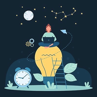 EPS 해외이미지 직업 캐릭터 학생 디자인 교육 시계 백그라운드 컨셉 인터넷 일러스트 비즈니스 전구 사다리 아이디어 창조 사람 앉기 노트북 빛 스터디 컴퓨터 디지털 시간 업무 작업 플랫 큼 만화 종업원 작가 뇌 해결 혁명 경영 방법 벡터 브레인스토밍 해외202309 해외일러스트 일러캐릭터 모션 전자제품 학습 도구 크기 파일형식