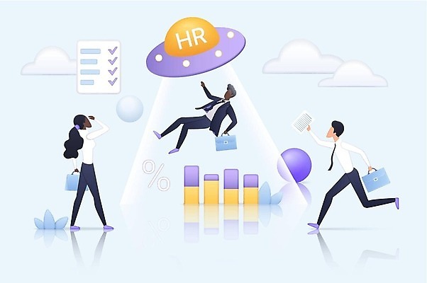 EPS 해외이미지 전신 여자 남자 하늘색 서류가방 일러스트 그래프 서기 들기 손짓 성인 세명 달리기 비행 퍼센트 문서 UFO 취업준비생 고용 채용 체크리스트 성인만 해외202309 해외일러스트 가방 비즈니스 모션 사람 파란색 구직 미확인물체 특수기호 파일형식 벡터