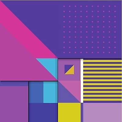 EPS 해외이미지 백그라운드 패턴 일러스트 추상 사람없음 사각형 보라색 정사각형 기하학 멤피스디자인 해외202309 해외일러스트 도형 디자인 컬러 무늬 파일형식 벡터