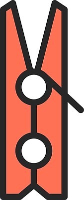 EPS 해외이미지 디자인 선 컨셉 일러스트 심볼 윤곽 빨래집게 고립 다리미질 벡터 해외202309 해외일러스트 집게 파일형식