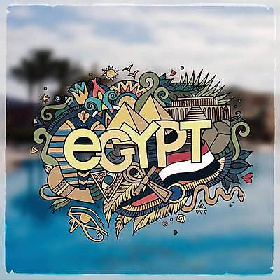 EPS 해외이미지 일러스트 이집트 사람없음 낙서 가득함 피라미드 파라오 레터링 해외202309 해외일러스트 건축물 아프리카 랜드마크 파일형식 벡터