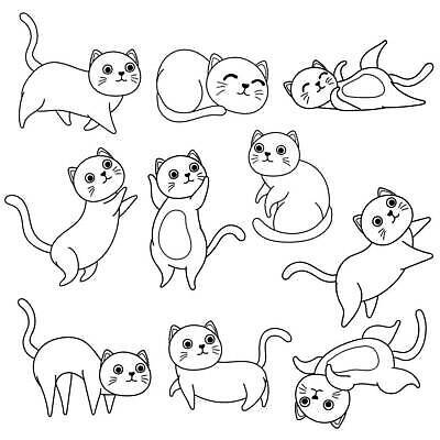 EPS 해외이미지 동물 캐릭터 손 디자인 행복 실루엣 얼굴 선 백그라운드 일러스트 장난 포유류 추상 잉크 털 미술 서기 그래픽 반려동물 세트 검은색 고양이 흰색 낙서 인쇄 만화 스케치 수집 심볼 그림 꼬리 윤곽 손그림 고립 엘리먼트 스타일 벡터 해외202309 해외일러스트 일러캐릭터 감정 컬러 무늬 모션 문화예술 촬영기법 신체부위 파일형식