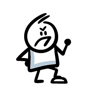 EPS 해외이미지 인물캐릭터 허리손 일러스트 한명 사람 주먹 분노 짜증 낙서 심플 해외202309 해외일러스트 일러캐릭터 캐릭터 1 감정 포즈 모션 파일형식 벡터