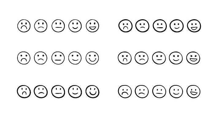 EPS 해외이미지 캐릭터 디자인 행복 감정 얼굴 선 컨셉 인터넷 일러스트 미소 세트 머리 검은색 웹 최고 원형 낙서 고객 심볼 사인 만족 그림 긍정 윤곽 순위 이모티콘 나쁜 고립 리뷰 마케팅 부정적 승인 에이스 벡터 해외202309 해외일러스트 일러캐릭터 도형 컬러 표정 신체부위 파일형식