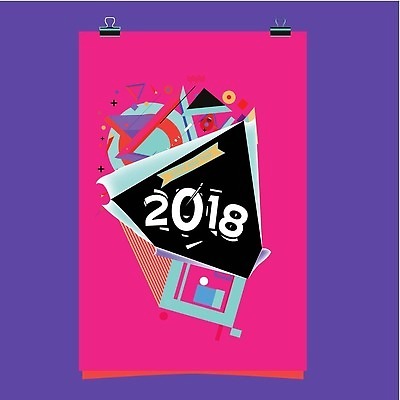 EPS 해외이미지 템플릿 디자인 배너 행복 포스터 백그라운드 크리스마스 겨울 일러스트 추상 휴가 새로움 기념 이벤트 타이포그라피 장식 세트 컬러풀 파티 축제 달력 덮개 축하 인사 신용카드 날짜 연도 심볼 레이아웃 복고 정사각형 초대 기하학 타입 2018년 엘리먼트 크리스마스이브 스타일 벡터 멤피스디자인 해외202309 해외일러스트 도형 문자 계절 기념일 감정 컬러 컨셉 무늬 금융 뚜껑 예절 파일형식