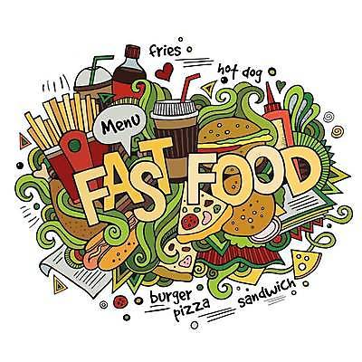 EPS 해외이미지 일러스트 피자 패스트푸드 사람없음 감자튀김 햄버거 낙서 케첩 가득함 콜라 핫도그 레터링 해외202309 해외일러스트 음식 감자 서양음식 튀김 소스_음식 인스턴트 탄산음료 파일형식 벡터