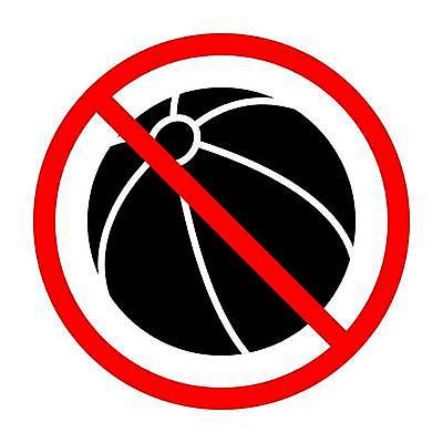 EPS 해외이미지 일러스트 경고 사람없음 픽토그램 금지 비치볼 심볼 해외202309 해외일러스트 공 바캉스용품 파일형식 벡터