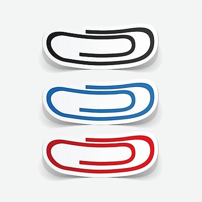 EPS 해외이미지 무료이미지 일러스트 사람없음 클립 메모꽂이 엘리먼트 해외202309 해외일러스트 문구용품 파일형식 벡터 무료콘텐츠