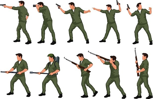 EPS 해외이미지 남자 실루엣 무기 컬러 포즈 유니폼 일러스트 군대 사람 초록색 세트 검은색 힘 권총 총 보호 목표 헬멧 발사 군용 싸움 전쟁 보안 조준 육군 변장 병정 전사 고립 보병 작전 장교 특공대 특별함 폭행 해병대 벡터 해외202309 해외일러스트 옷 컨셉 모션 촬영기법 안전 폭력 범죄 보호장비 특수부대 파일형식