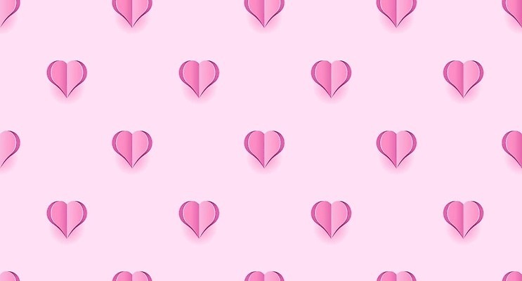 EPS 해외이미지 분홍색 패턴 일러스트 사랑 사람없음 패턴백그라운드 하트 해외202309 해외일러스트 모양 감정 컬러 백그라운드 무늬 파일형식 벡터