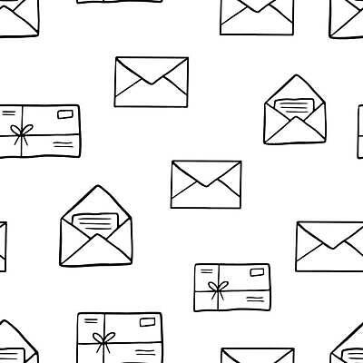 EPS 해외이미지 디자인 종이 선 백그라운드 패턴 일러스트 통신 흑백 선물 세트 검은색 오픈 신용카드 메시지 낙서 만화 스케치 편지 심볼 오브젝트 사인 그림 뉴스레터 고립 헬프 벡터 해외202309 해외일러스트 템플릿 컬러 무늬 촬영기법 미술 금융 도움 파일형식