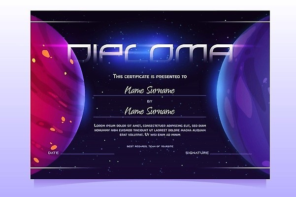 EPS 해외이미지 템플릿 학생 디자인 교육 별 어린이 과학 일러스트 졸업 학교 하늘 프레임 선물 학습 스터디 세계 태양 지구본 우주 행성 외계인 축하 졸업장 만화 오브젝트 은하계 초대 시스템 천문학 목성 금성 승자 증명서 해왕성 벡터 국경 해외202309 해외일러스트 자연요소 컨셉 사람 미확인물체 파일형식