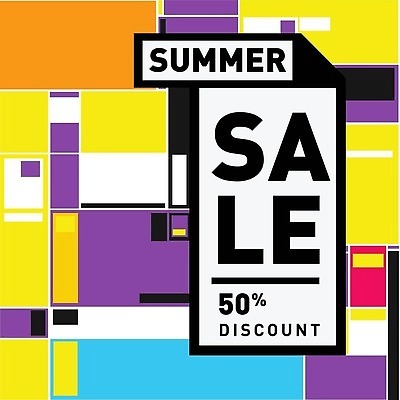 EPS 해외이미지 도형 디자인 조각 일러스트 추상 사람없음 컬러풀 세일 기하학 해외202309 해외일러스트 컬러 무늬 파일형식 벡터