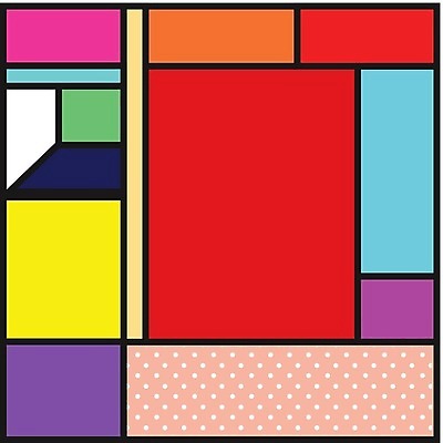 EPS 해외이미지 디자인 패턴 일러스트 추상 사람없음 컬러풀 기하학 멤피스디자인 해외202309 해외일러스트 컬러 무늬 파일형식 벡터