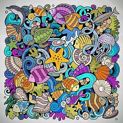 EPS 해외이미지 파도 백그라운드 패턴 일러스트 추상 어패류 불가사리 어류 사람없음 컬러풀 해조류 거북이 낙서 돌고래 진주 홍합 해파리 진주조개 해외202309 해외일러스트 동물 바다 컬러 무늬 포유류 파충류 조개 극피동물 수중동물 해양식물 자포동물 보석 파일형식 벡터