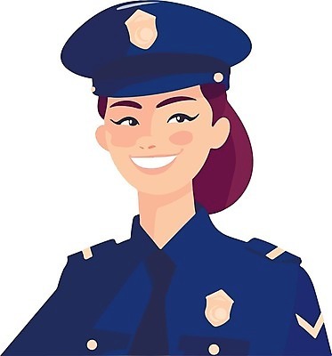 EPS 해외이미지 여자 일러스트 한명 상반신 성인 여경 성인여자한명만 해외202309 해외일러스트 1 사람 경찰 여자한명만 성인여자만 파일형식 벡터