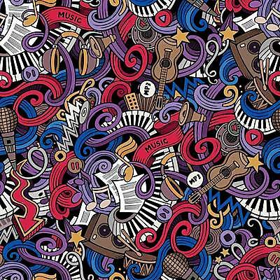 EPS 해외이미지 화살표 리본 백그라운드 패턴 음표 일러스트 추상 사람없음 컬러풀 스피커 소리 기타 피아노건반 낙서 MP3 악보 마이크 재생 작은북 해외202309 해외일러스트 기호 음악 컬러 음향기기 무늬 현악기 전자제품 건반 피아노 북 파일형식 벡터