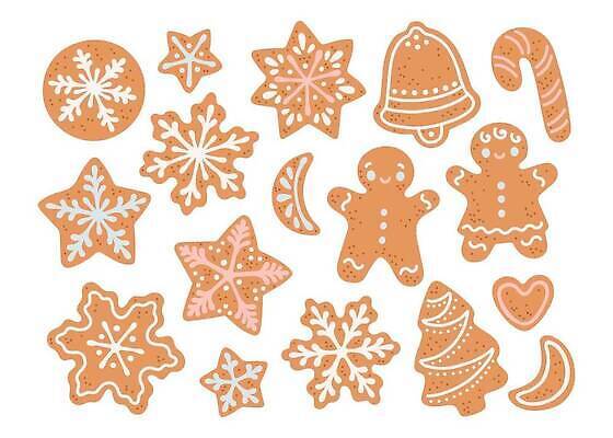 EPS 해외이미지 디자인 계절 행복 크리스마스 겨울 일러스트 휴가 새로움 새해 그래픽 장식 세트 쿠키 축하 플랫 12월 수집 연도 심볼 고립 엘리먼트 벡터 해외202309 해외일러스트 기념일 감정 컨셉 디저트 날짜 파일형식