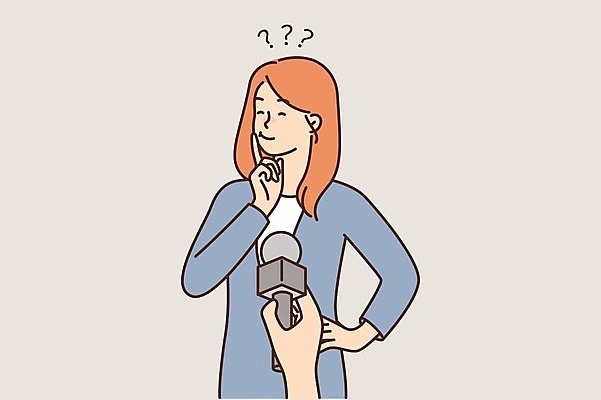 EPS 해외이미지 여자 일러스트 한명 웃음 성인 물음표 마이크 고민 성인여자한명만 해외일러스트 1 기호 감정 음향기기 표정 사람 여자한명만 성인여자만 파일형식 벡터