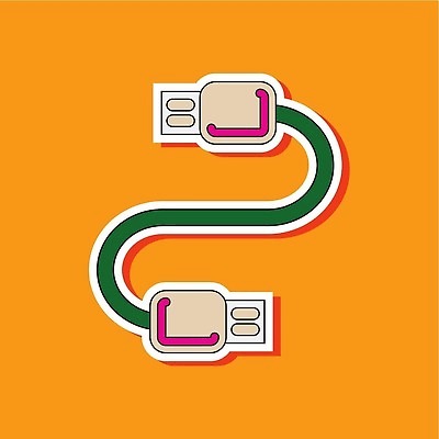 EPS 해외이미지 종이 스티커 일러스트 세포 기술 스마트폰 컴퓨터 힘 에너지 네트워크 플랫 연결 USB 고무 모뎀 베터리 요금 힘찬 해외202309 해외일러스트 컨셉 전자제품 핸드폰 스마트기기 파일형식 벡터