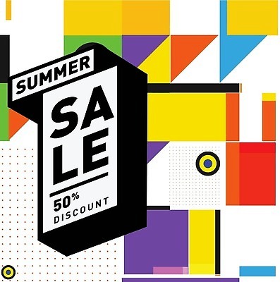 EPS 해외이미지 도형 디자인 조각 일러스트 추상 사람없음 컬러풀 세일 물방울무늬 점 기하학 해외202309 해외일러스트 컬러 무늬 파일형식 벡터