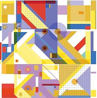 EPS 해외이미지 디자인 백그라운드 패턴 일러스트 추상 사람없음 컬러풀 기하학 스타일 멤피스디자인 해외202309 해외일러스트 컬러 무늬 파일형식 벡터