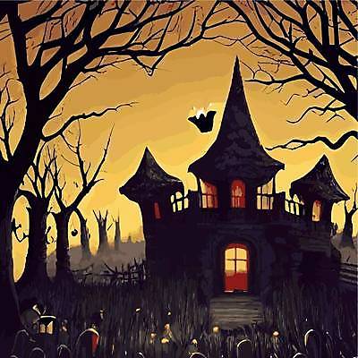 EPS 해외이미지 나무 일러스트 호박 주택 사람없음 할로윈 야간 소프트포커스 잭오랜턴 해외202309 해외일러스트 자연요소 식물 채소 촬영기법 건물 파일형식 벡터