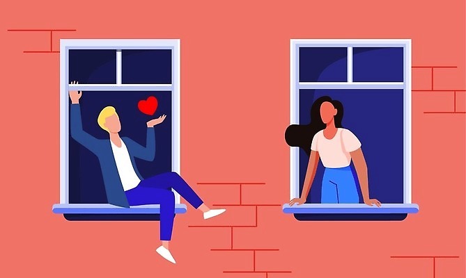 EPS 해외이미지 템플릿 캐릭터 디자인 배너 커플 여자 남자 벽 백그라운드 컨셉 데이트 일러스트 비즈니스 통신 창문 주택 대화 사랑 사람 건물 그래픽 웹 낭만 플랫 페이지 고립 엘리먼트 착륙 벡터 락다운 해외202309 해외일러스트 일러캐릭터 건축물 감정 인터넷 관계 말하기 파일형식